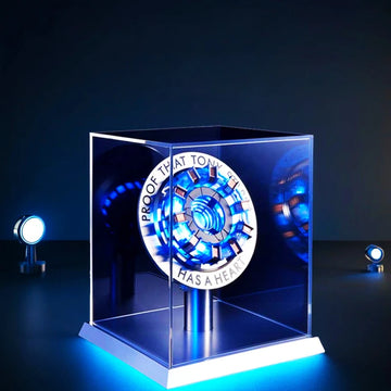 Stark MK1 Metal Alloy USB LED Lamp - Voice Control, PVD Surface, 18cm, Proof Tony Stark Has a Heart, Gift for Fans